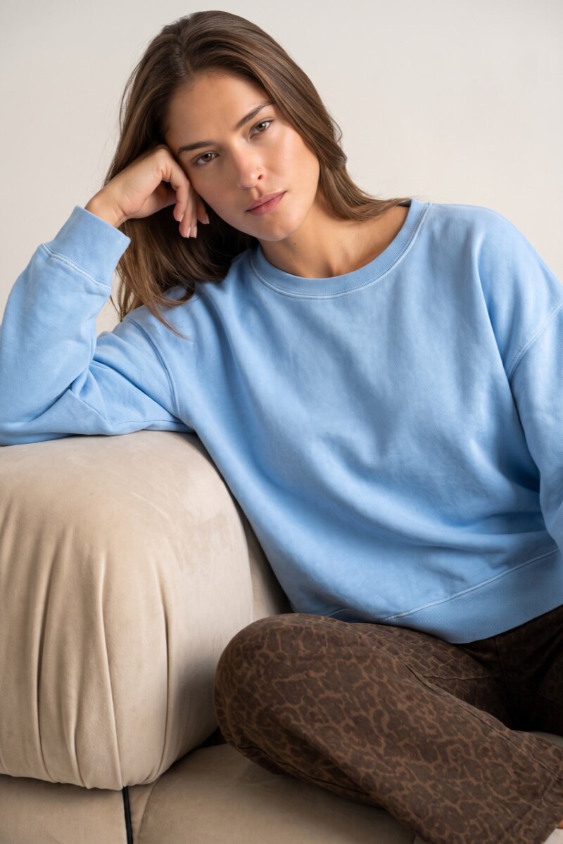 Sweater Algodón Celeste
