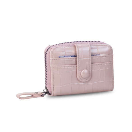 Tarjetero Irina Croco Rosa Mauve