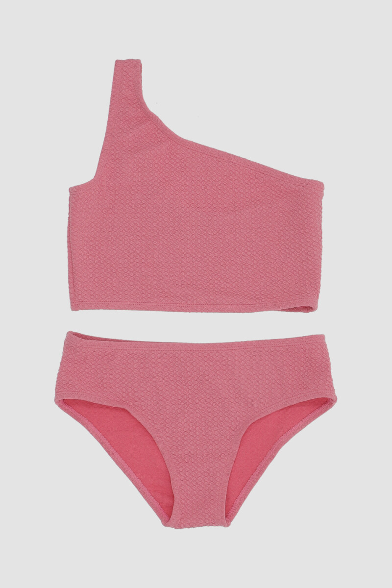 Bikini liso 6-17a Rojo