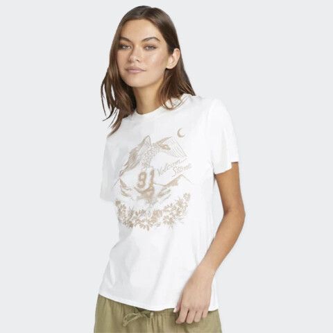 Remera Volcom Lock It Up Blanco