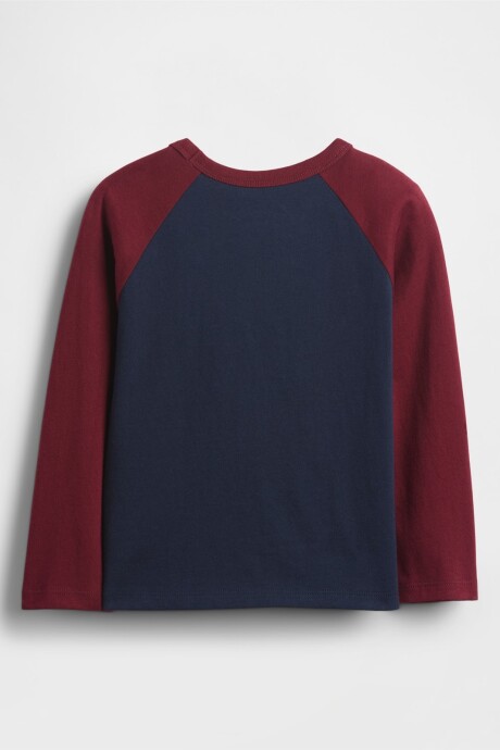 Remera Básica Toddler Niño Red/Navy