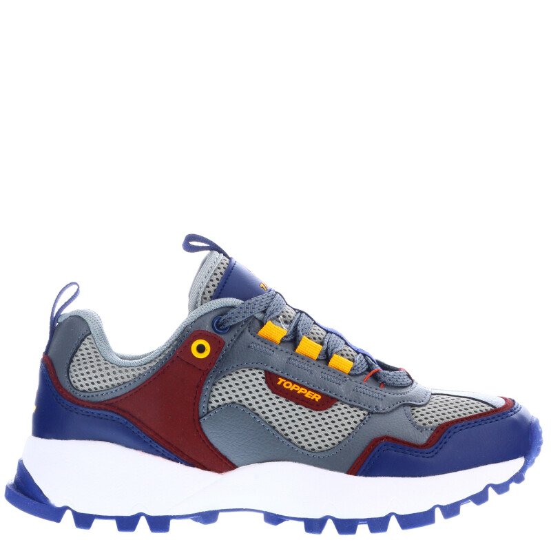 Championes de Hombre Topper Ever Trekking Mns Gris - Bordó - Azul