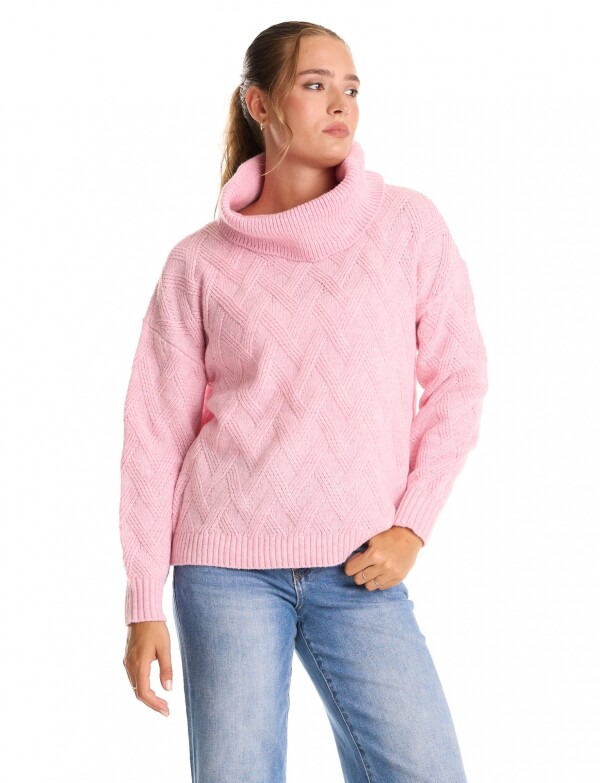 Buzo Cuello Volcado ROSA