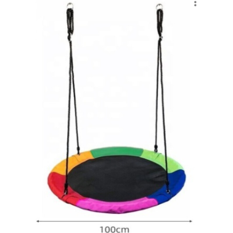 Hamaca De Jardín Base Circular Niños Columpio 1m Multicolor Multicolor