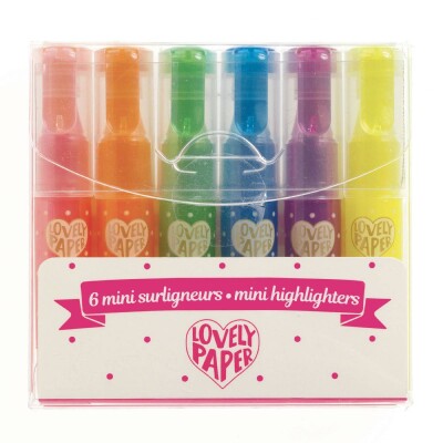Resaltadores Mini Neón 6 colores Djeco Resaltadores Mini Neón 6 colores Djeco