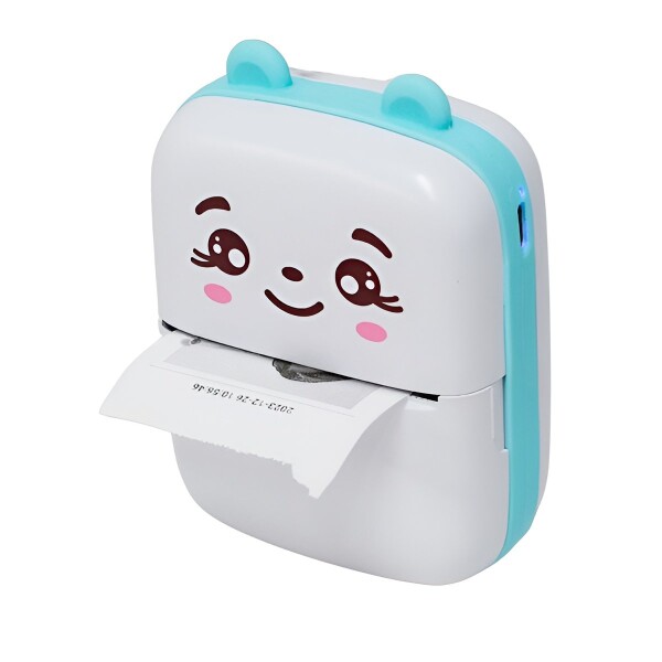 Mini Impresora Bluetooth Termica Rollo Infantil Recargable Variante Color Verde