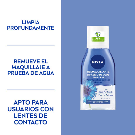 NIVEA DESMQUILLANTE BIFASICO DE OJOS 125ml NIVEA DESMQUILLANTE BIFASICO DE OJOS 125ml