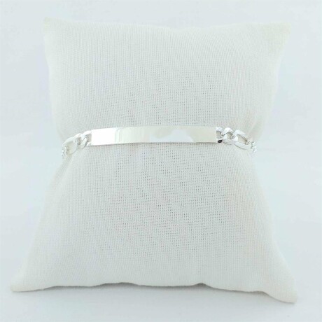 Pulsera de identidad de plata 925, largo 20cm, ancho 6mm, espesor 1mm. Pulsera de identidad de plata 925, largo 20cm, ancho 6mm, espesor 1mm.