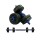 Set 2 Mancuernas Lumax + Barra 2 En 1 + 20kg Discos Pesas Azul