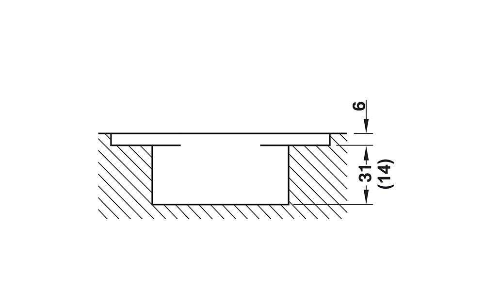 Bisagra oculta para puerta 927.91.750 Bisagra Oculta Para Puerta 927.91.750