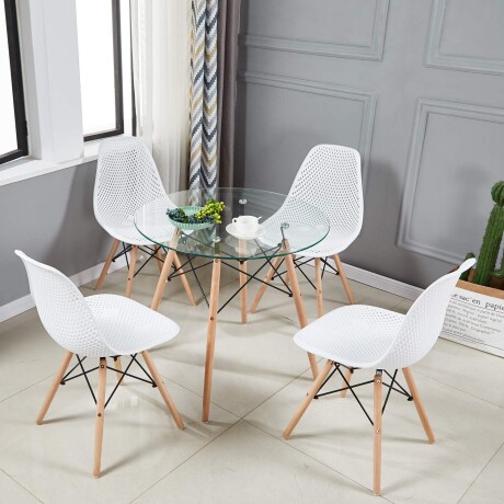 Mesa Redonda De Vidrio Ø80cm x Alto 75cm Mesa Redonda De Vidrio Ø80cm x Alto 75cm
