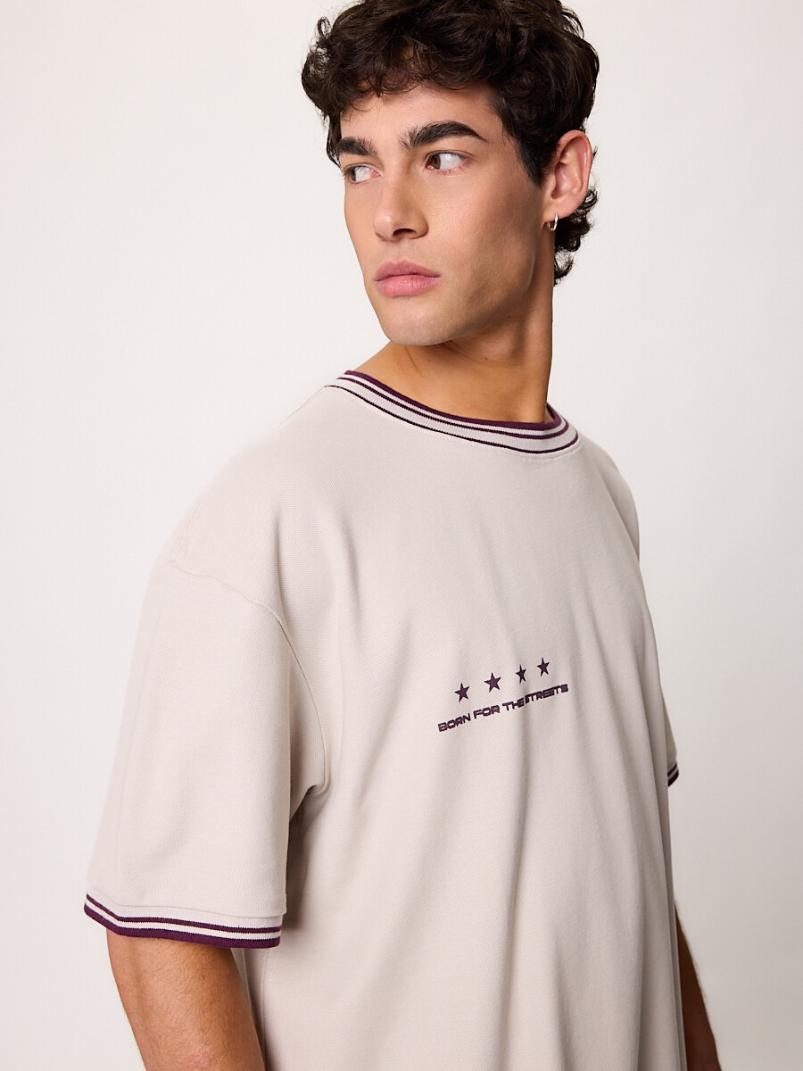 T-SHIRT M/C DELUS DIXIE Gris Claro