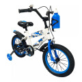 Bicicleta Infantil Rodado 12 Con Rueditas Auxiliares Y Portabotellas Blanco Blanco