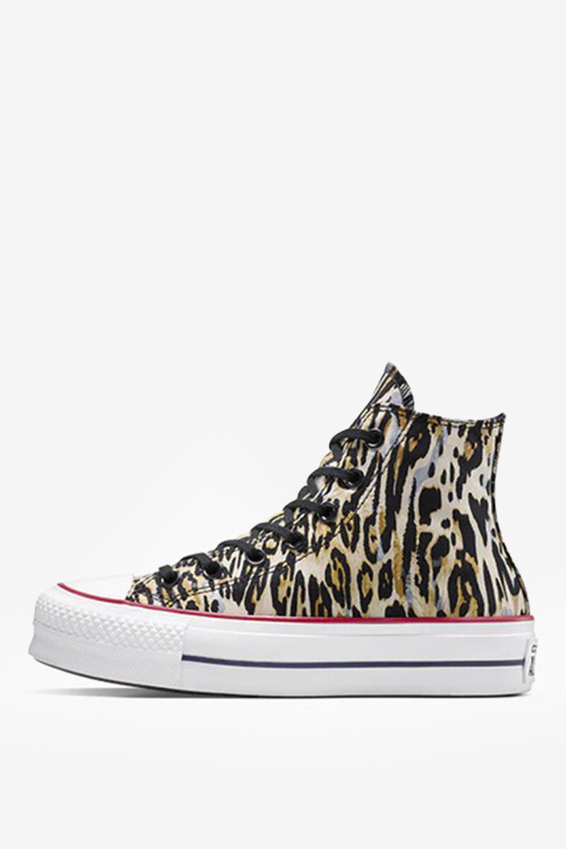CTAS LIFT HI BLACK/WHITE/RED Leopardo