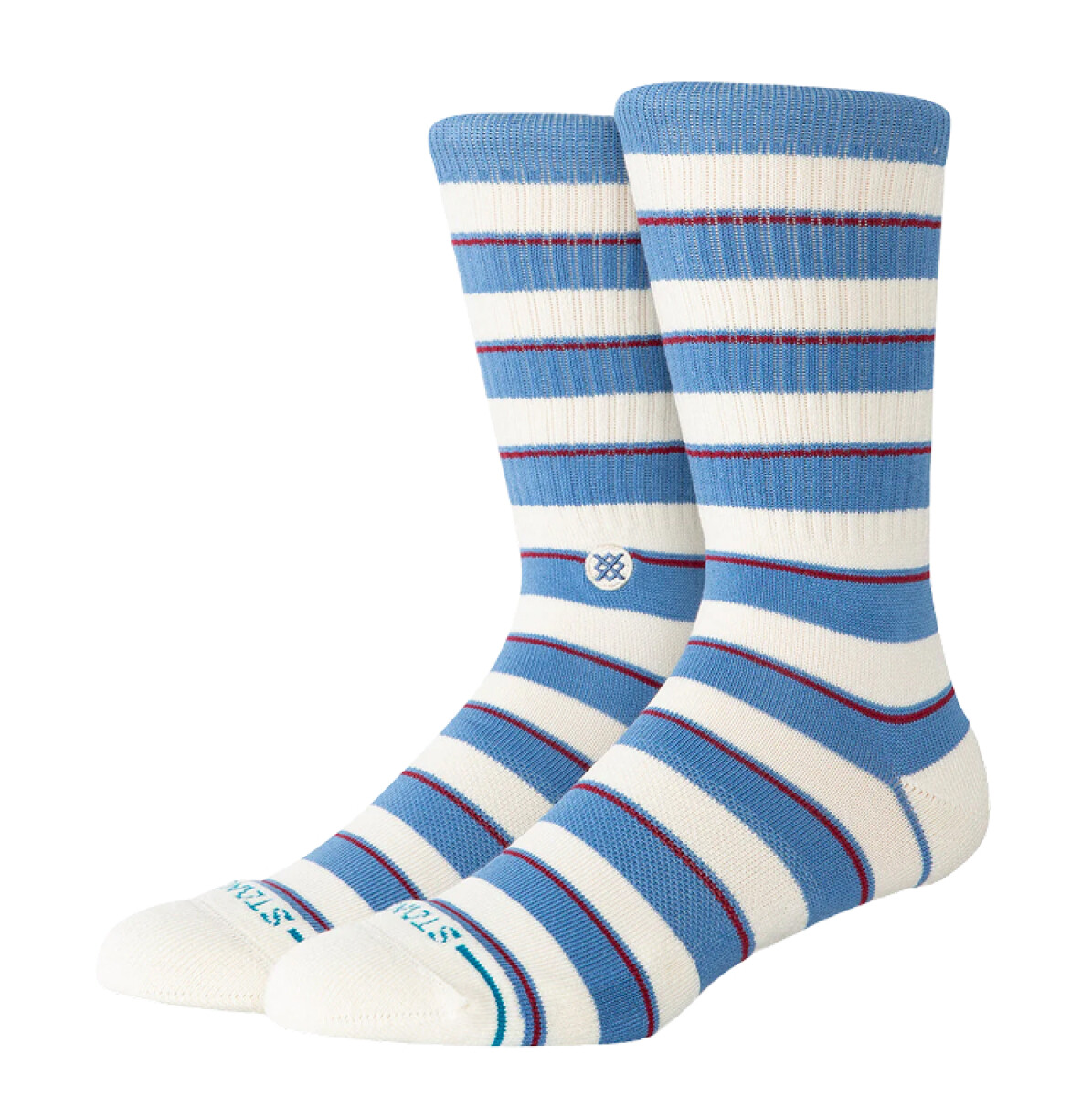 Medias Stance Striped It Crew - Celeste 