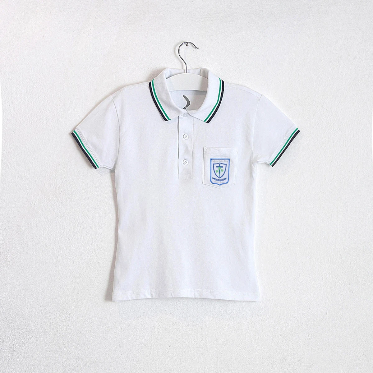 Remera Polo femenina Stella Maris - Blanco 