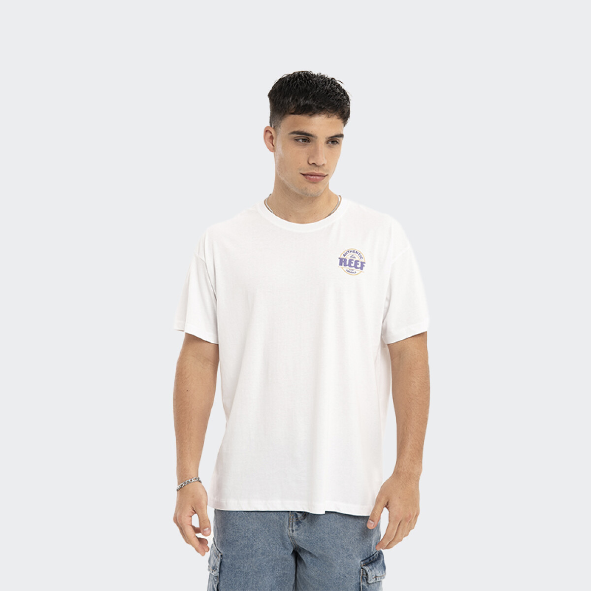 Remera Reef Oversize - Blanco 