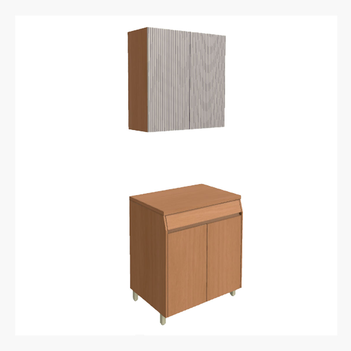 Juego Modular Para Cocina Incluye Aereo Y Bajo Mesada 