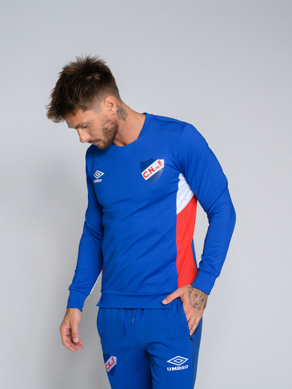 BUZO PREMIER CNdeF Nacional Hombre Azul Royal, Rojo, Blanco