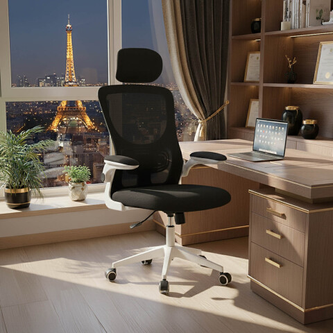 Silla de escritorio Oficina Sillon Ejecutiva Ergonomica Apoyabrazos Regulables IMBACK Color Negro Silla de escritorio Oficina Sillon Ejecutiva Ergonomica Apoyabrazos Regulables IMBACK Color Negro