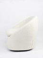 Butaca Con Base Giratoria Amelie Blanco