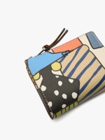 Cartera Estampada Con Textura multicolor