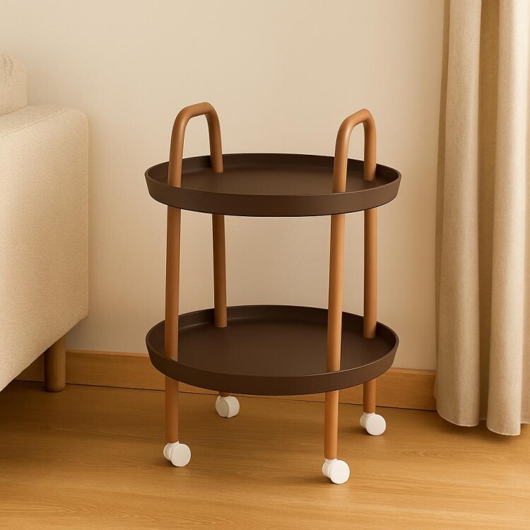 ESTANTE CARRITO ORGANIZADOR REDONDO 2 PISOS 47X62CM ESTANTE CARRITO ORGANIZADOR REDONDO 2 PISOS 47X62CM
