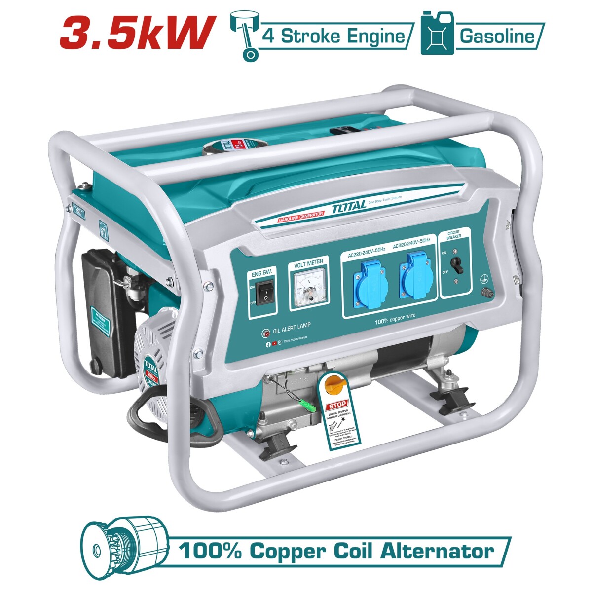 GENERADOR 3500W TOTAL 