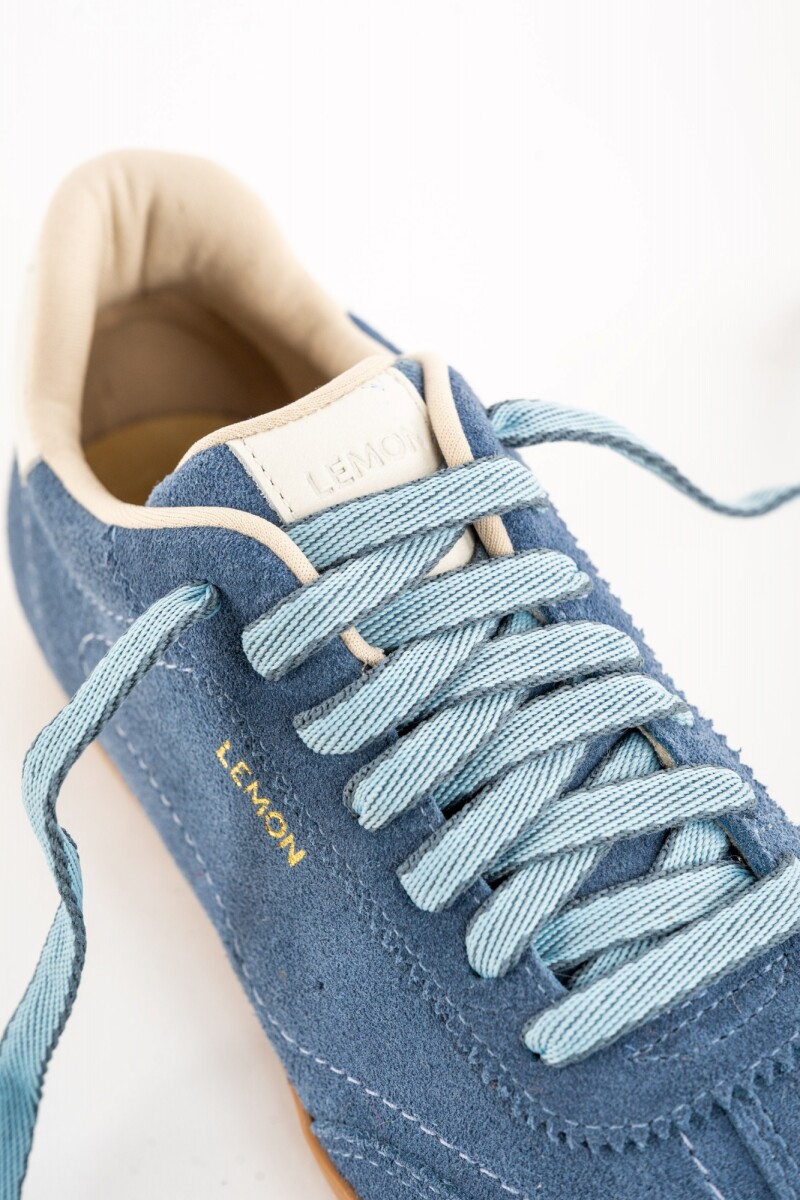 Zapatilla Gamuza Azul