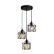 Lámpara Techo Colgante 3 Luces Vintage Industrial Regulable Lámpara Techo Colgante 3 Luces Vintage Industrial Regulable