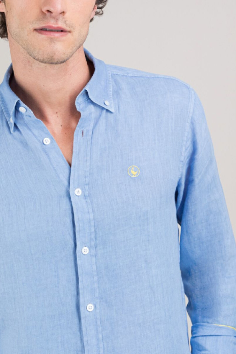 Camisa Lino El Ganso Azul