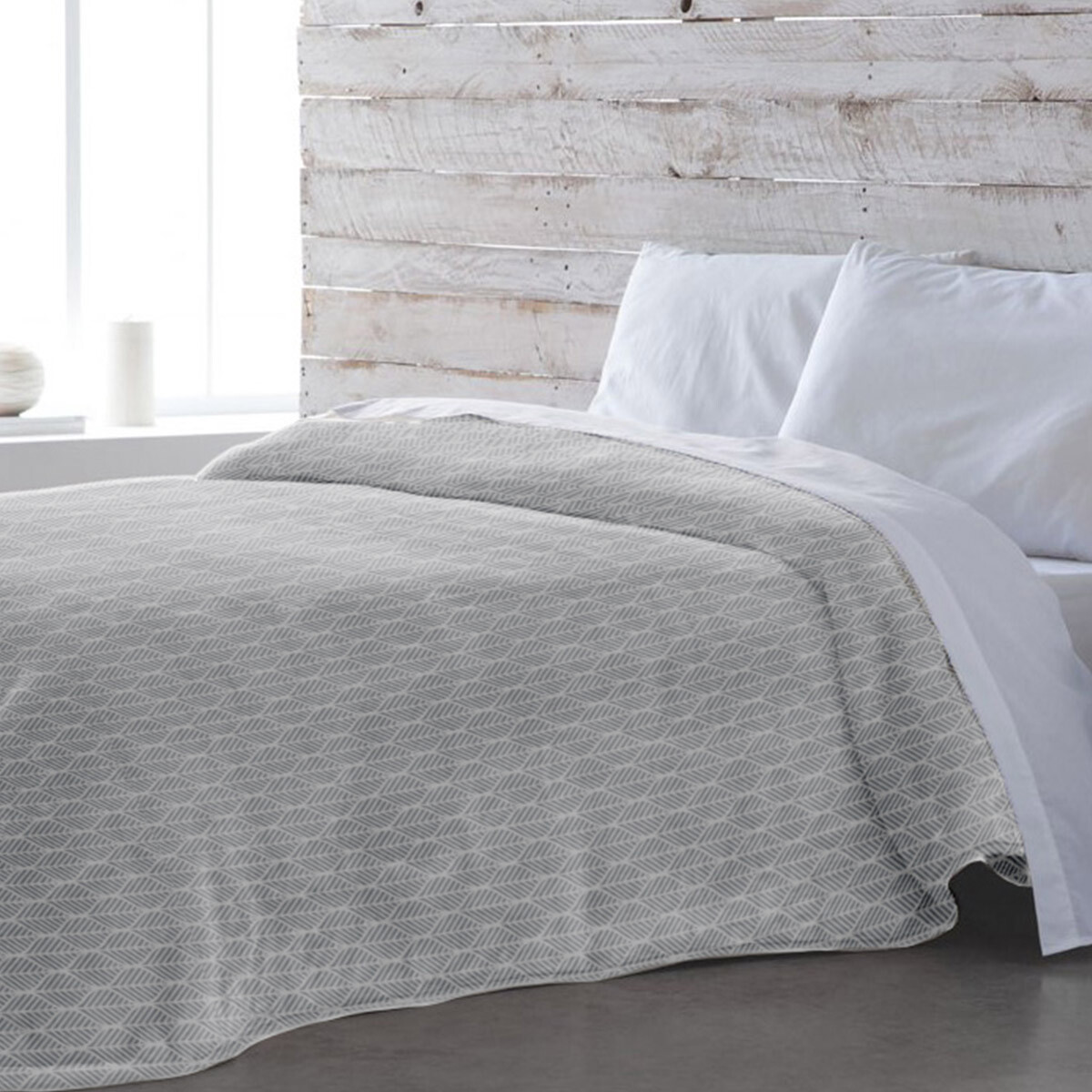 Frazada Polar 2 Plazas Home Class 200 x 240 cm - ARABESCO GRIS 