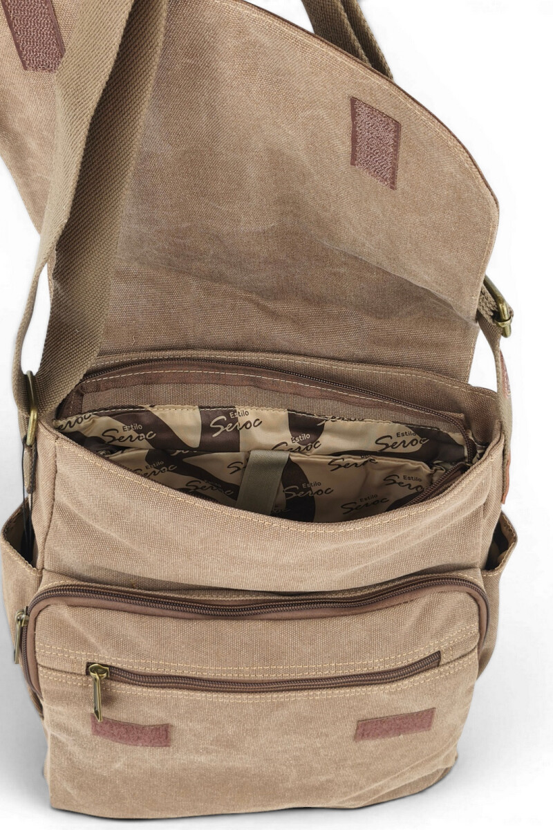 Morral clásico de lona Marrón