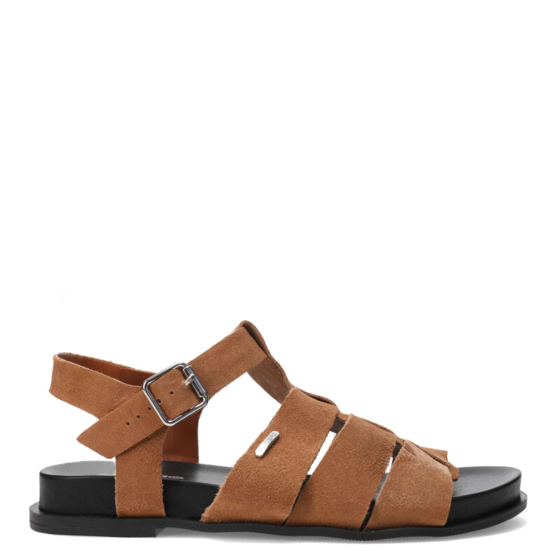 Sandalias de Mujer Bottero Franciscana con Hebilla Marrón Castaño