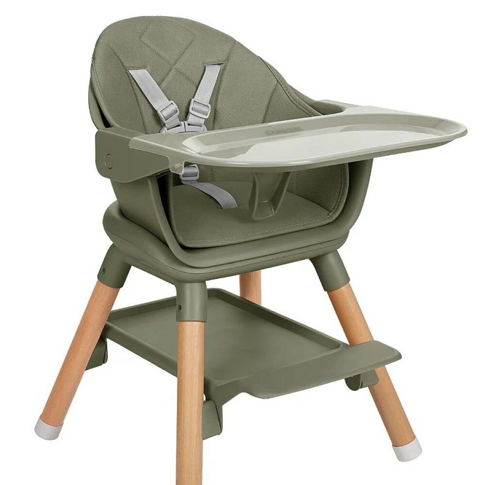 Silla de comer WOODY 6 en 1 KIKKABOO green army Silla de comer WOODY 6 en 1 KIKKABOO green army