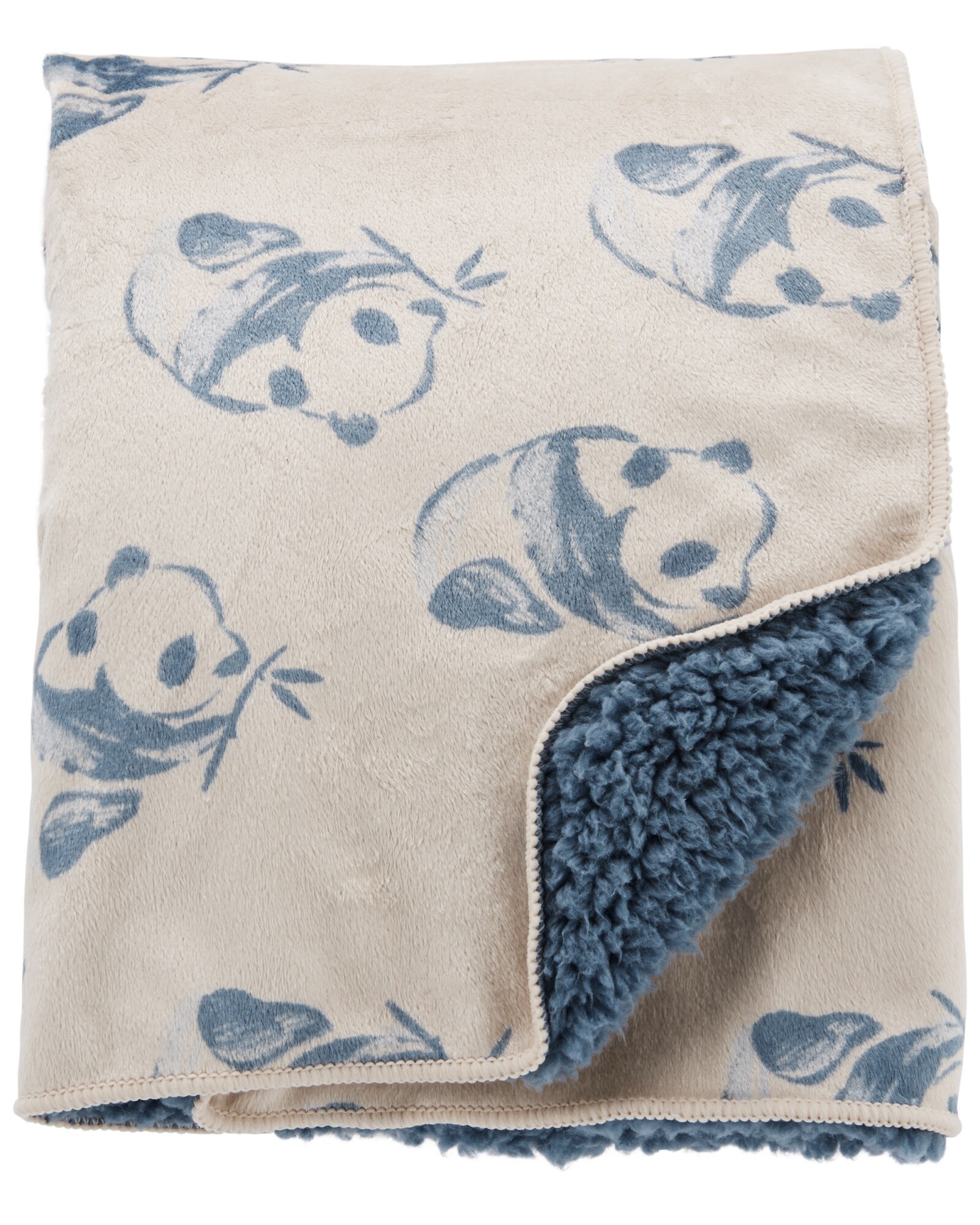 Manta de plush, diseño panda Sin color