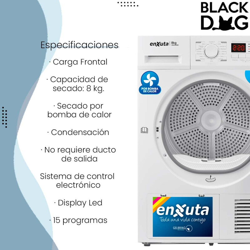 Secarropa Enxuta 8 Kg Bomba De Calor Senx980bc Albion Color Blanco Secarropa Enxuta 8 Kg Bomba De Calor Senx980bc Albion Color Blanco