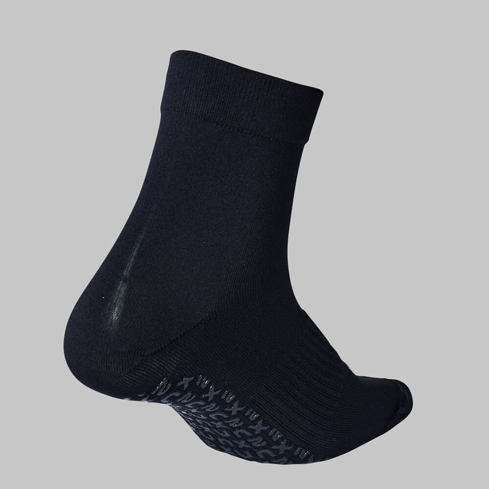 Performance Crew Grip Sock - Unisex Black/white