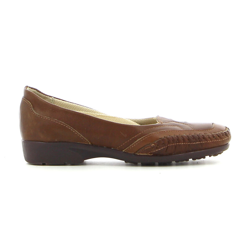 Mocasin Country de Mujer C/Cost, En Capellada Marron