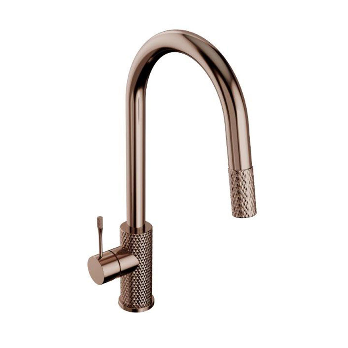 Griferia De Mesada De Cocina Monocomando En Bronce Cepillado - Serie Singature 