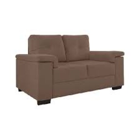 Sillon Sofa 2 Cuerpos Luares Marrón Chocolate Gris Azulado