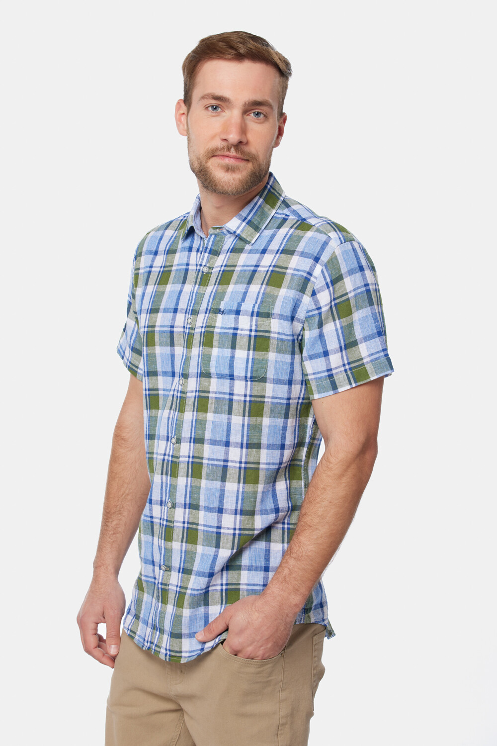 CAMISA DE LINO Verde