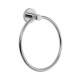 TOALLERO ARO METALICO DE BAÑO LINEA ROMA COLOR CROMO CROMO