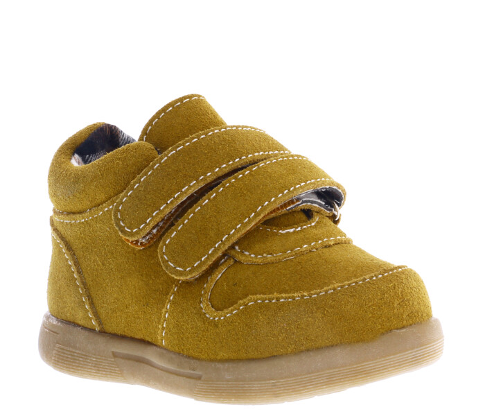 Zapato TEO con doble velcro Tan