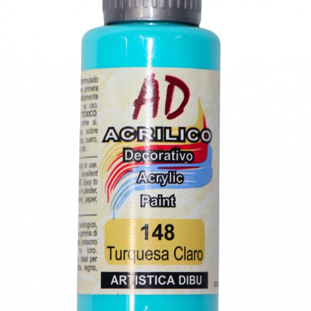 PINTURA ACRILICA ARTISTICA DIBU 60 ML. DIFERENTES COLORES COLOR TURQUESA CLARO 148