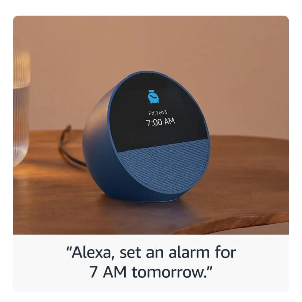 Amazon Echo Spot Smart Clock Parlante Alexa AZUL