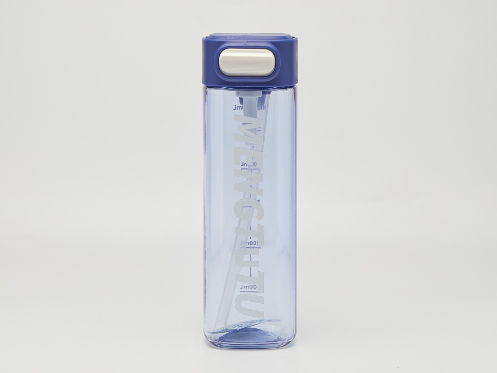 BOTELLA DE AGUA PLÁSTICA CON SORBITO (650 ML/AZUL) 