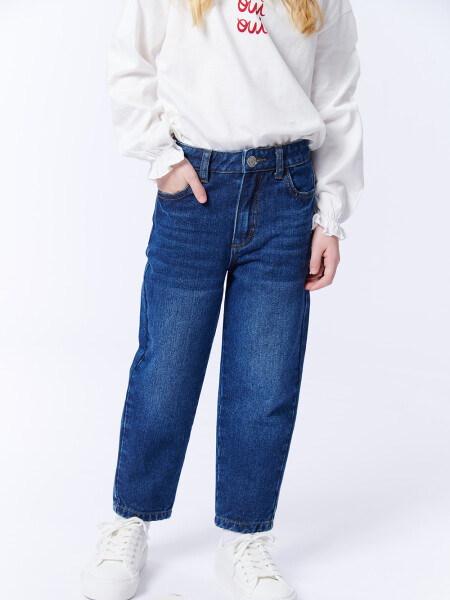 Pantalón Jean Slouchy Azul Medio