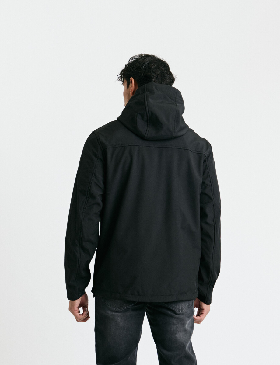300550 CAMPERA HARRINGTON LABEL Negro