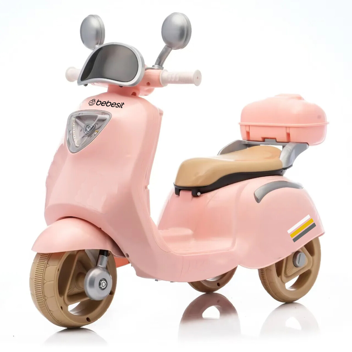 Bebesit Moto a batería Scooby 6v Rosa 